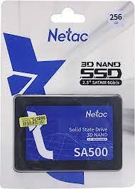 Netac SA500 2.5 SATAIII 3D NAND SSD 256GB, R/W up to 520/450MB/s, EAN: 6926337235707