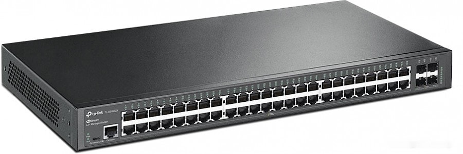 JetStream 48-Port Gigabit L2+ Managed Switch with 4 10GE SFP+ SlotsPORT: 48Ч Gigabit RJ45 Ports, 4Ч 10G SFP+ Slots, RJ45/Micro-USB Console PortSPEC: T