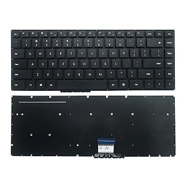Клавиатура для ноутбука Huawei W50, W60 черная, плоский Enter