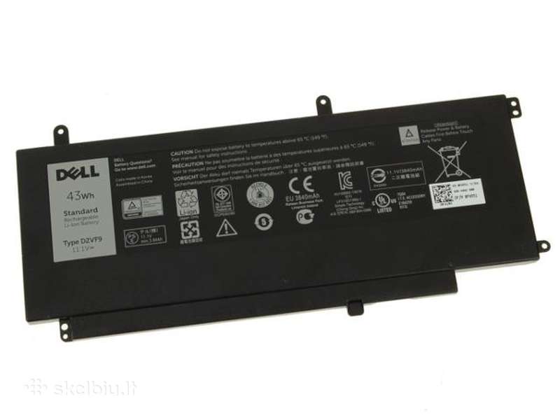 Аккумулятор для ноутбука Dell Inspiron батарея 15-7547, (D2VF9), 43Wh, 11.1V, ORG  