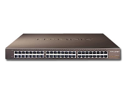 Switch TP-Link TL-SG1048, 48-Port Gigabit RJ45 10/100/1000Mbps Standard 19-inch rack-mountable steel case switch, 96Gbps Switching Capacity, 2 Fans, A