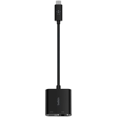ADAPTER, USB-C TO GIGABIT ETHERNET, 60W PD, BLK