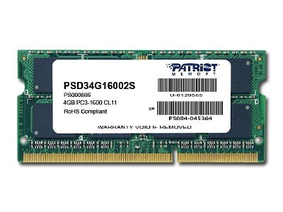 Patriot SL DDR3 4GB 1600MHz SODIMM EAN: 815530011330