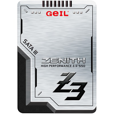 GEIL Zenith Z3 256GB SSD, 2.5” 7mm, SATA 6.0Gb/s, 3D NAND, Read/Write: 520 / 470 MB/s, S