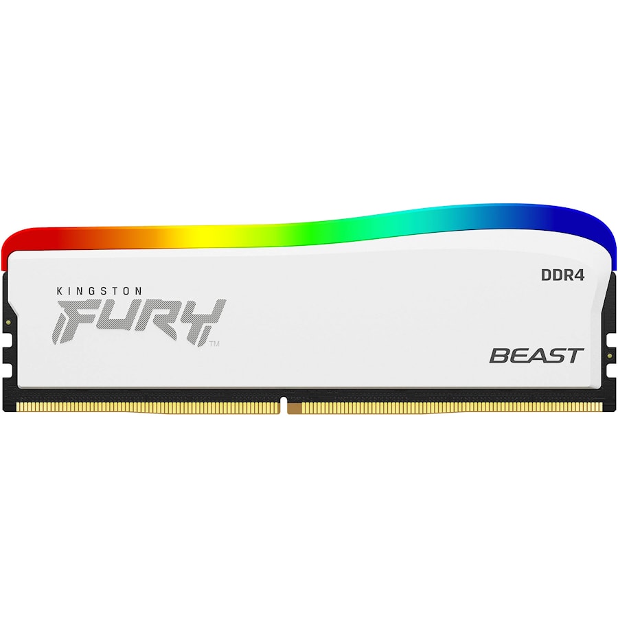 Kingston 16GB 3200MT/s DDR4 CL16 DIMM FURY Beast White RGB SE, EAN: 740617330380
