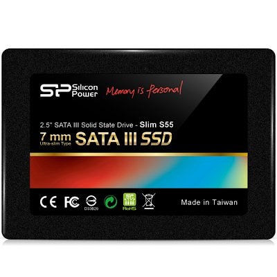 Silicon Power Slim - S55 120GB SSD SATAIII (3D NAND) SLC Cache, 7mm 2.5'' Blue - Max 550/420 MB/s, EAN: 4712702629149, S
