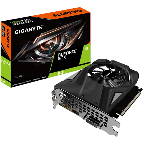 GIGABYTE Video Card NVidia GeForce GTX 1630 1785 MHz CUDA Cores512 Memory Clock 12000 MHz Memory Size 4 GB Memory Type GDDR6 Memory Bus 64 bit PCI-E 3