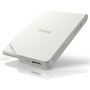 Silicon Power Stream - S03 2TB Portable HDD USB 3.2 Gen 1 Power saving sleep mode, LED light, White, EAN: 4712702635560