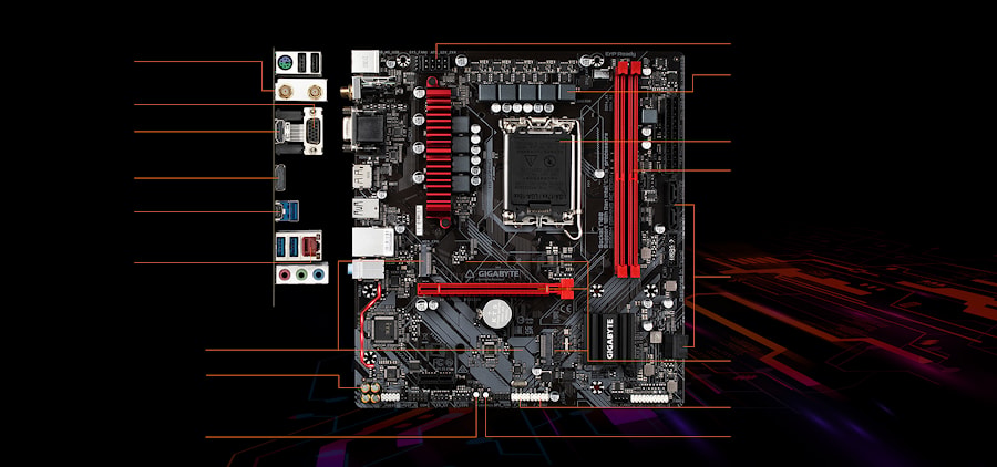 GIGABYTE MB LGA1700, iB660, 2xDDR4 2666/2933/3200, 4xSATA3, 2xM.2 (PCI-E 4.0x4/x2), Raid, 1xD-Sub, 1хDP, 1xHDMI, 1xPCI-Ex16, 1xPCI-Ex1, mATX., S