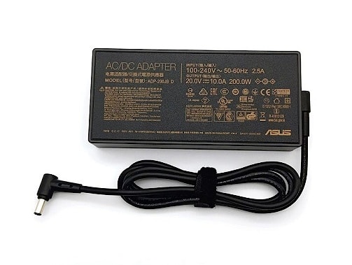 Блок питания (зарядное) Asus 6.0x3.7мм, 200W (20V, 10A) без сетевого кабеля (тип подключения - трапеция), ORG (Прямоугольный)