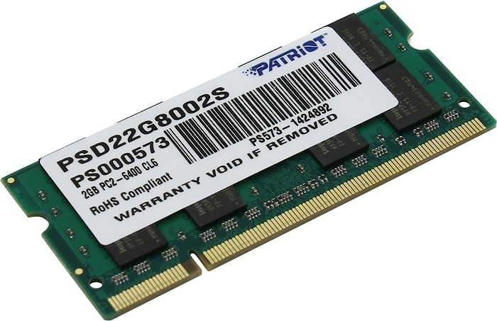 Patriot SL DDR2 2GB 800MHz SODIMM EAN: 879699006033