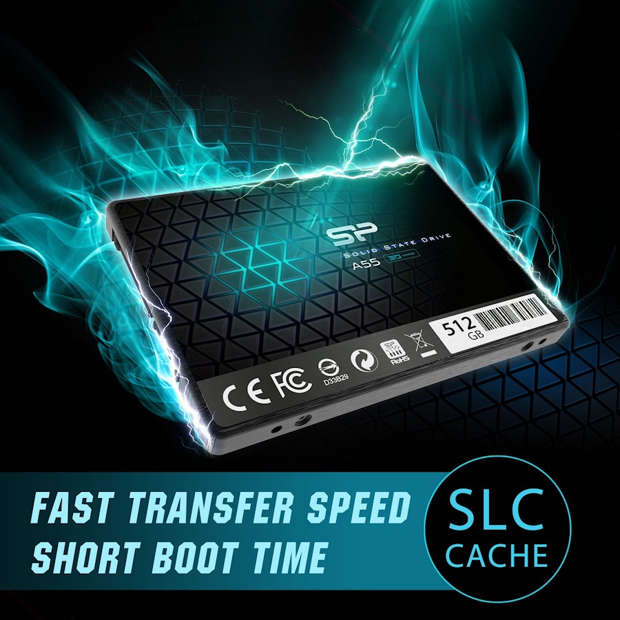 Silicon Power Ace - A55 512GB SSD SATAIII (3D NAND) 3D NAND, SLC Cache, 7mm 2.5'' Blue - Max 560/530 MB/s - Full Capacity, EAN: 4712702659122