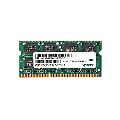 SO-DDR3 8GB PC-12800 1.5v Apacer AS08GFA60CATBGC