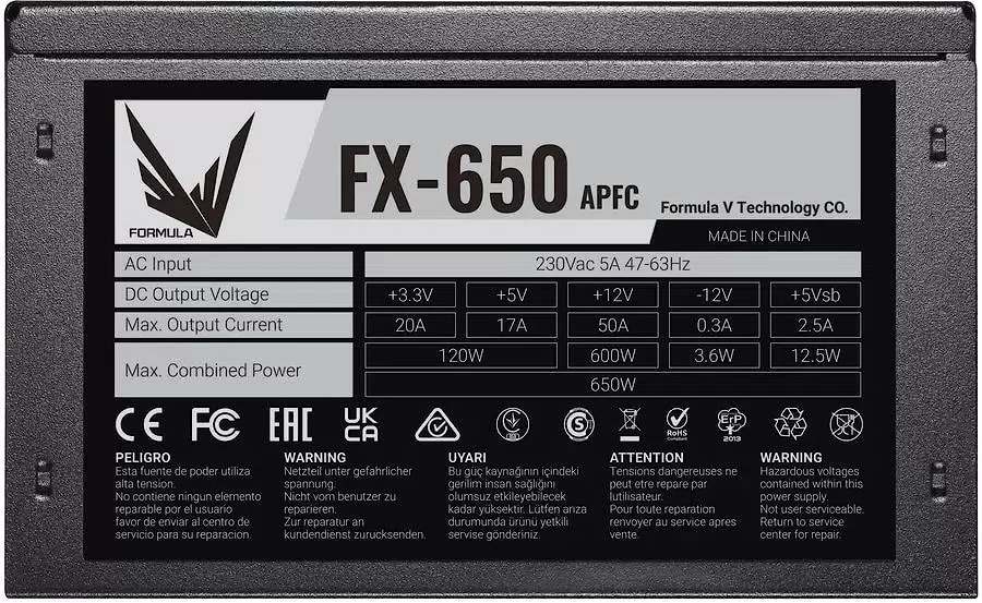 Блок питания Formula 650W FX-650