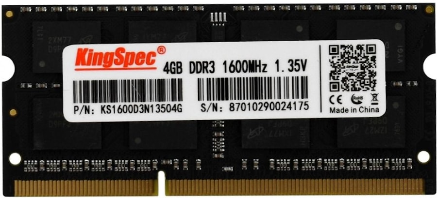 SO-DDR3 4GB PC-12800 1.5v 1600 KS1600D3N13504G