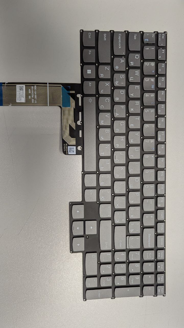 Клавиатура для ноутбука Lenovo IdeaPad Gaming 3 15ARH7, 15IAH7. Черная, RGB подсветка. PN: NSK-6A1BBT US, 6K+NKSTM.BOA, SN21H39071