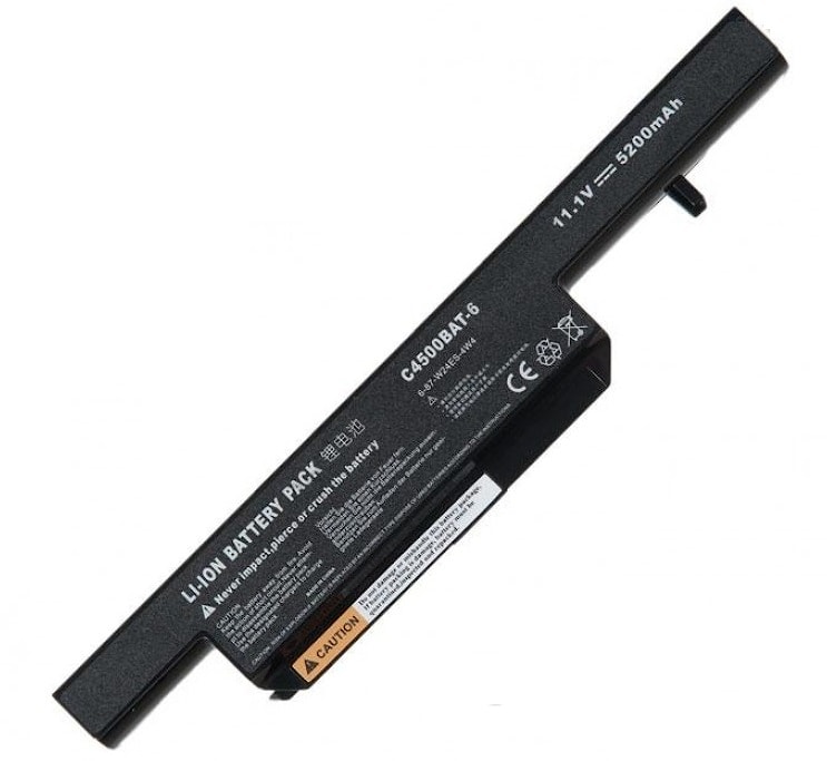 Аккумулятор для Clevo C4500BAT-6, DNS 0162456, 0149447, 0150166, 0155833, 58Wh, 5200mAh, 11.1V, OEM