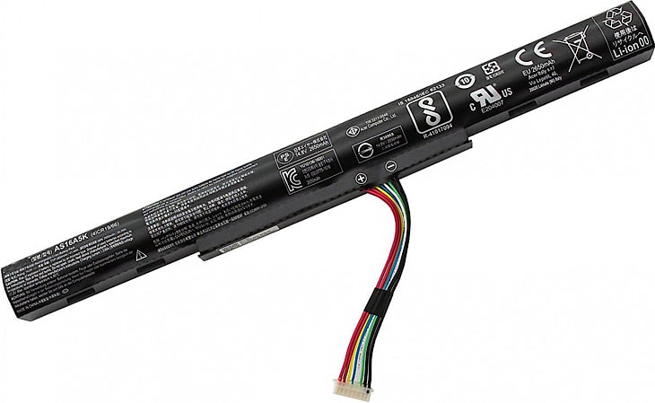 Аккумулятор ноутбука Acer Aspire E-15, E5-475, E5-523G, F5-522, F5-573T, K50-10, E5-553, F5-573, E5-575G, E5-774G, (AS16A5K, AS16A8K), 2200mAh, 14.8V