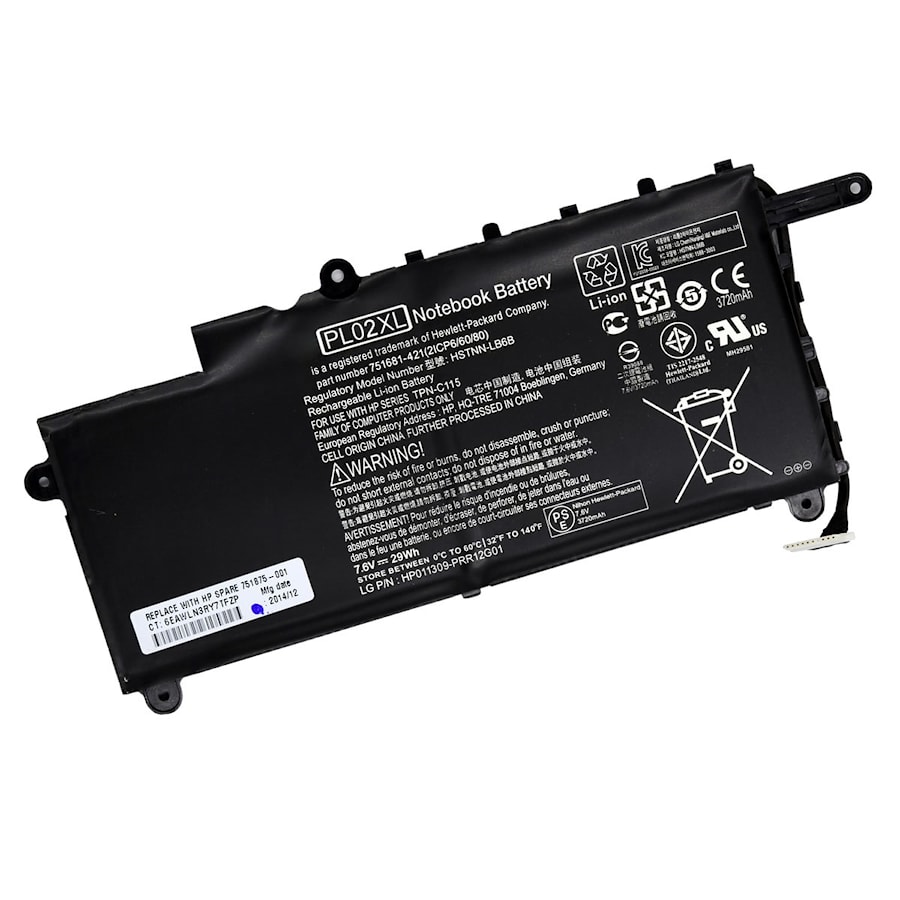 Аккумулятор для HP Pavilion 11-n000 x360, (HSTNN-LB6B, PL02XL), 29Wh, 7.2V, 4040mAh