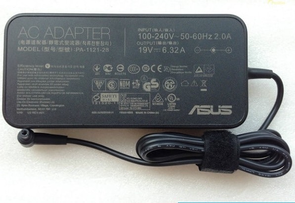 Блок питания (зарядное) Asus 5.5x2.5мм, 180W (19.5V, 9.23A) без сетевого кабеля, ORG (slim type)