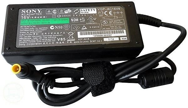 Блок питания (зарядное) Sony 16V, 4A, 6.5x4.4мм с иглой, 65W, без сетевого кабеля, ORG