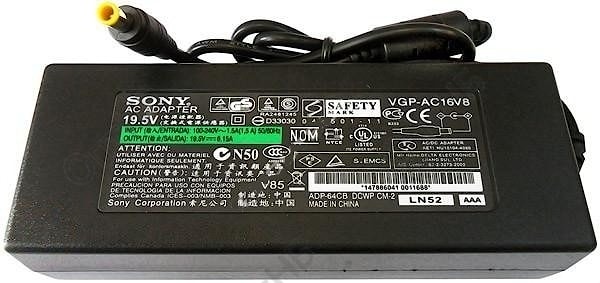 Блок питания (зарядное) Sony 19.5V, 6.15A, 6.5x4.4мм с иглой, 120W, без сетевого кабеля