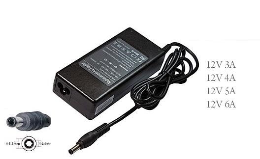 Блок питания (зарядное) для монитора 12V, 3A, 5.5x2.5мм, 36W, без сетевого кабеля