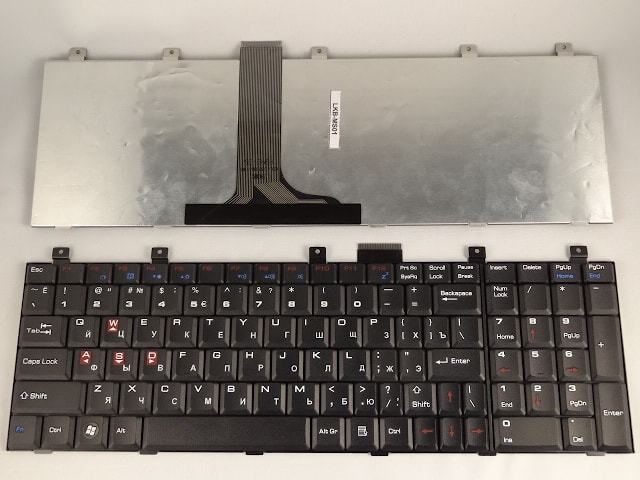 Клавиатура для ноутбука MSI VX600 EX600 EX700 GX600 GX700 CR500 CR600 CR700 VR600 VR700 CX500 CX600 CX700 GT660 черная, русская