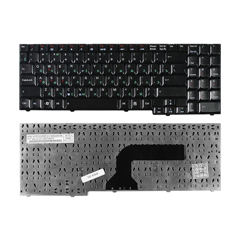 Клавиатура для ноутбука Asus G50 G50G G50V G50VT G70 M50 M70 M70L X71 Series. Черная.
