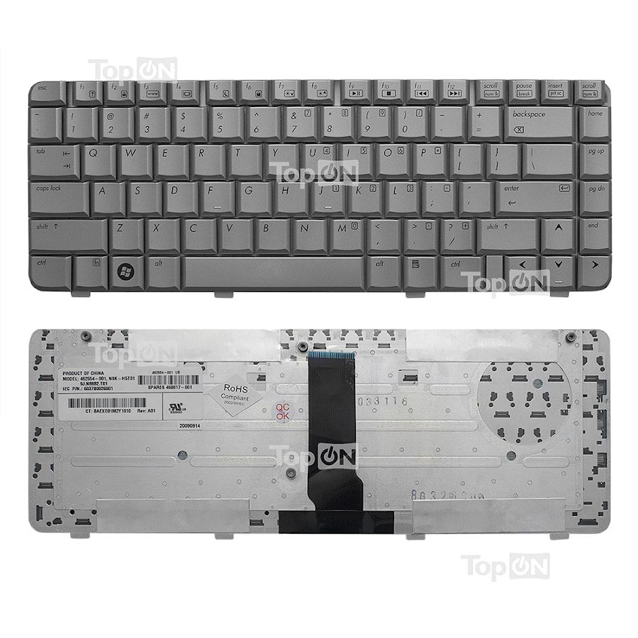 Клавиатура для ноутбука HP Pavilion DV3500 Series. Серебристая.