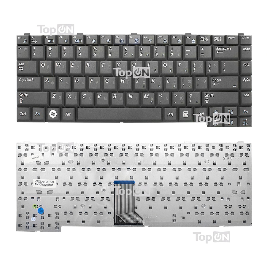 Клавиатура для ноутбука Samsung R60 R70 R508 R509 R510 R560 R40 R40+ Series. Черная.