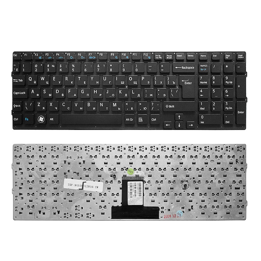 Клавиатура для ноутбука Sony Vaio VPC-EB Series. Г-образный Enter. Черная, без рамки. PN: 148792871, V111678A.