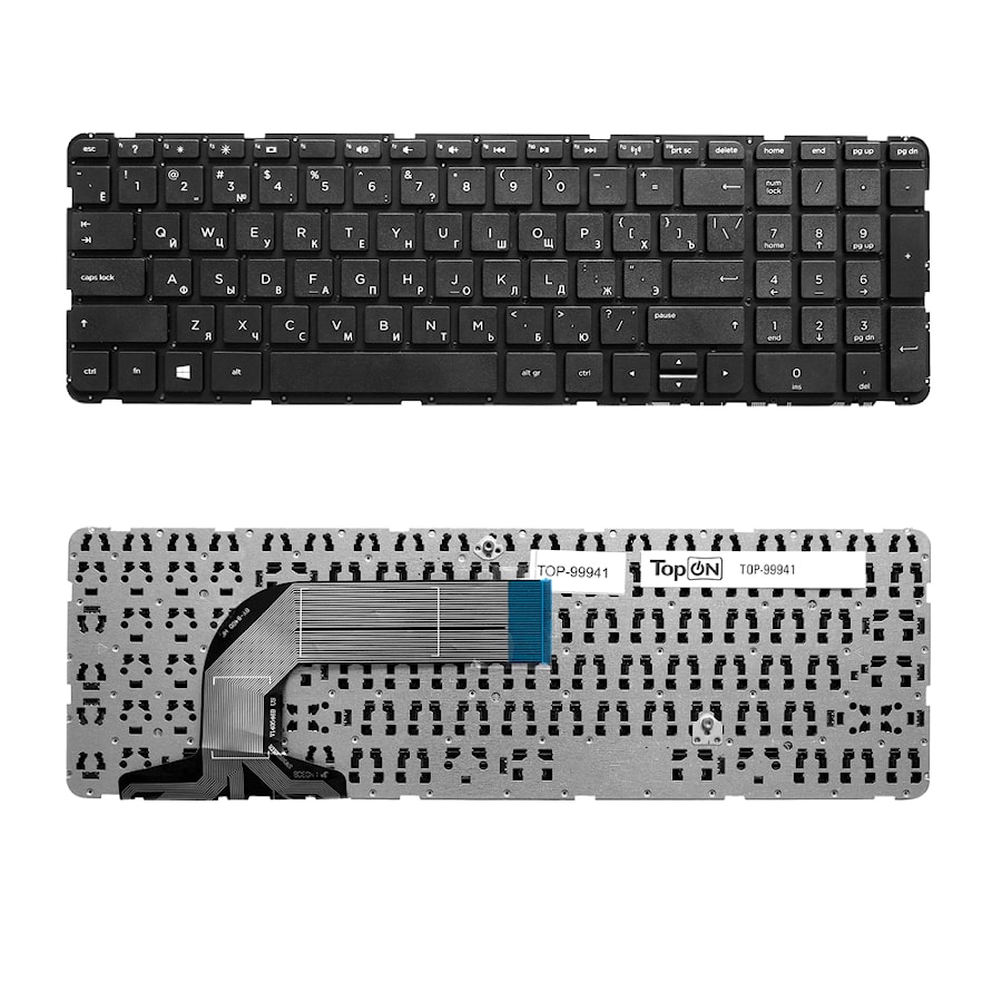 Клавиатура для ноутбука HP Pavilion Envy 17-e, 17-e000, 17-e100 Series. Плоский Enter. Черная, без рамки. PN: 725365-001, AER68U00110.