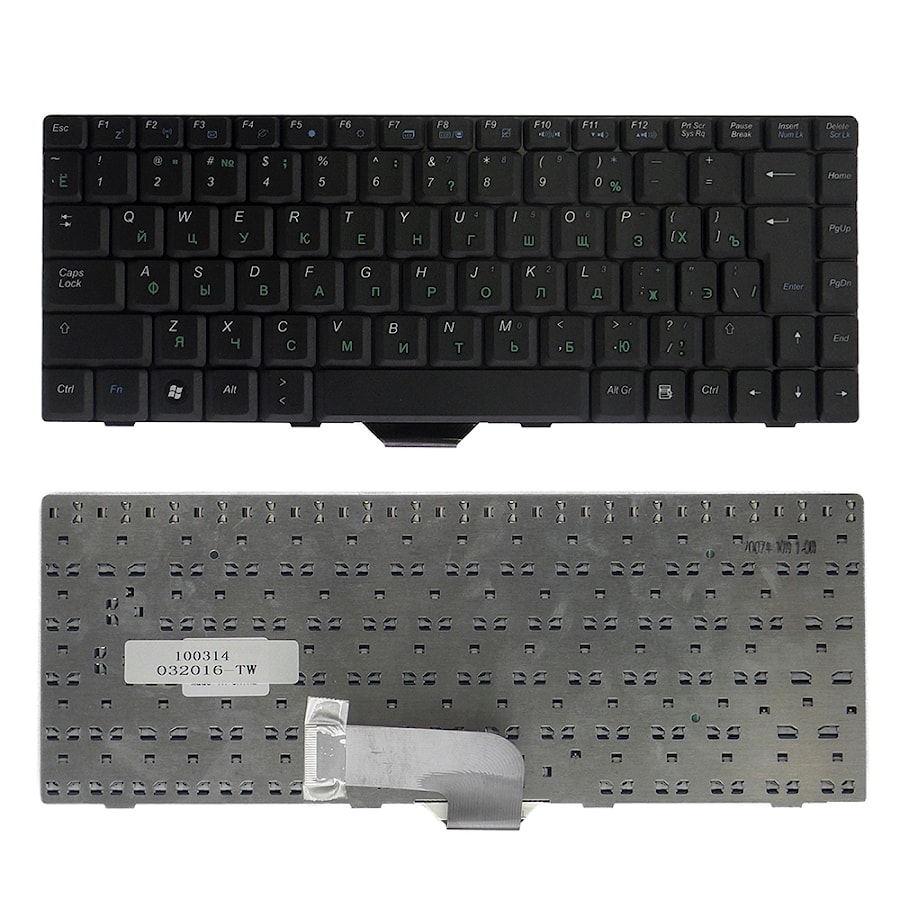 Клавиатура для ноутбука Asus W5, W5000, W5600A, W7, Z35 Series. Г-образный Enter. Черная, без рамки. PN: K022462Q1, K030462G1.
