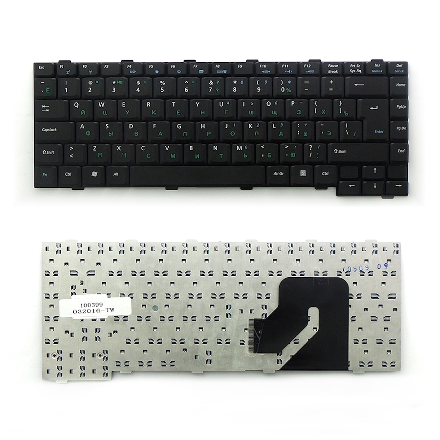 Клавиатура для ноутбука Asus W2, W2J, W2Jb, W2Jc, W2P, W2000 Series. Г-образный Enter. Черная, без рамки. PN: K020362H2, 04GNCQ1KRU11.