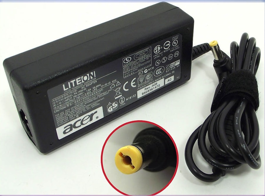 Блок питания (зарядное) Acer 5.5x1.7мм, 90W (19V, 4.74A) без сетевого кабеля