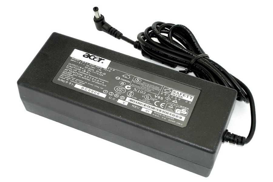 Блок питания (зарядное) Acer 5.5x1.7мм, 120W (19V, 6.32A) без сетевого кабеля, ORG