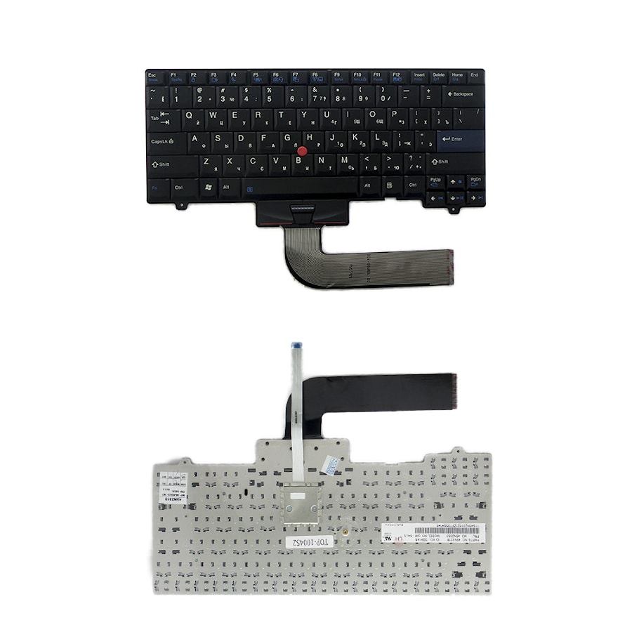 Клавиатура для ноутбука Lenovo IBM ThinkPad SL410, SL510, L420, L410, L510 Series. Плоский Enter. Черная, без рамки. PN: 45N2318, GM-84US.