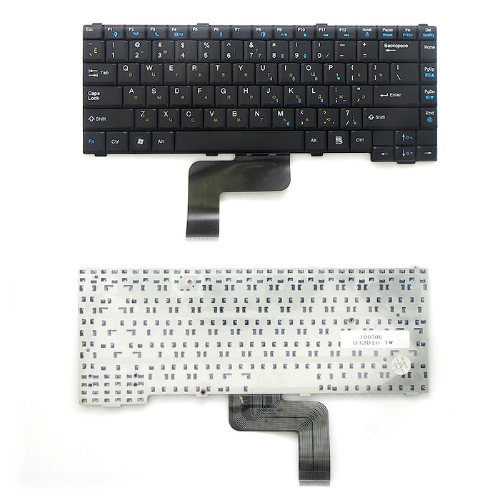 Клавиатура для ноутбука Gateway MX6919, MX6920, MX6930, CX2700, M255. Плоский Enter. Черная, без рамки. PN: V030946BS1, K030946P1.