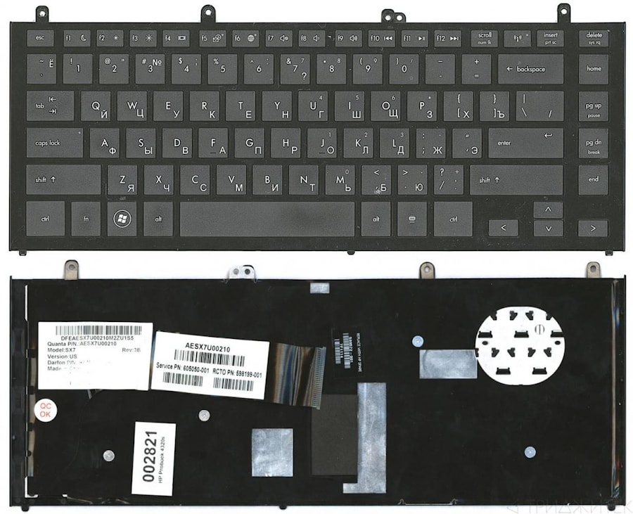 Клавиатура для ноутбука HP Probook 4320S 4420s черная