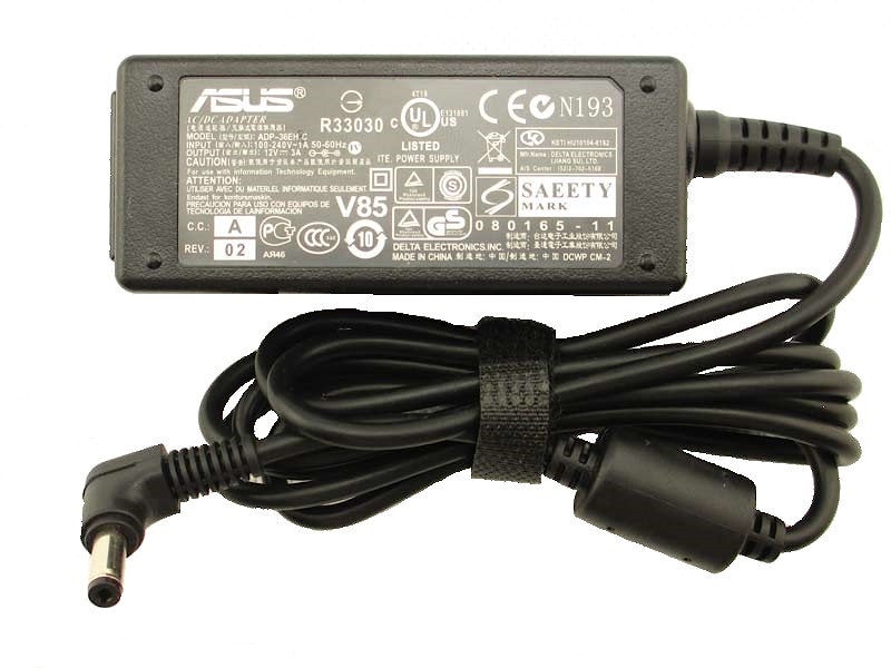 Блок питания (зарядное) Asus 4.8x1.7мм, 36W (12V, 3A) без сетевого кабеля