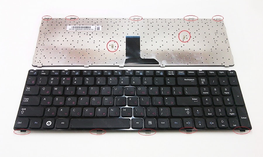 Клавиатура для ноутбука Samsung R780 35см