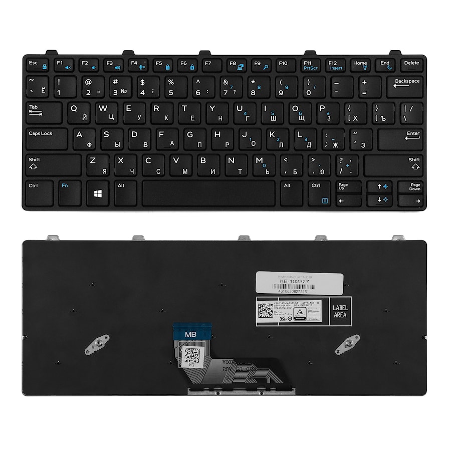 Клавиатура для ноутбука Dell Inspiron 11-3180, 3189 Series. PN: 5XVF4, HNXPM, PK131X23A00
