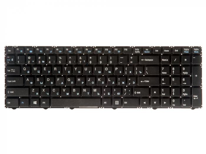 Клавиатура для ноутбука DNS Clevo WA50SFQ, WA50SHQ Series. PN: MP-13Q56SU-4301, 6-80-WA500-281-1D.