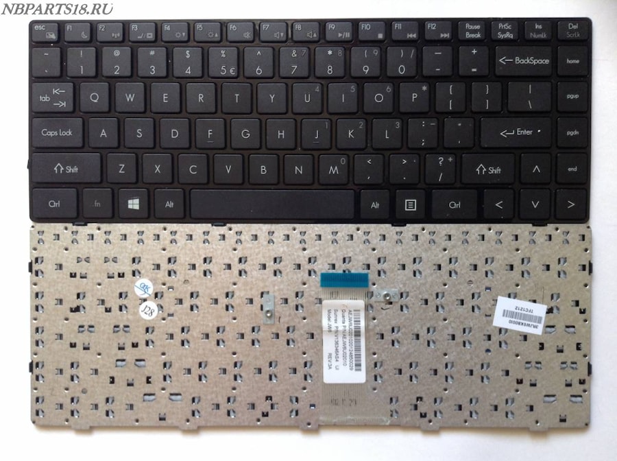 Клавиатура для ноутбука DNS Haier Series. PN: V136346AS4, AEJW6U02010, AEJW6J00010, V136346AJ6 JW6