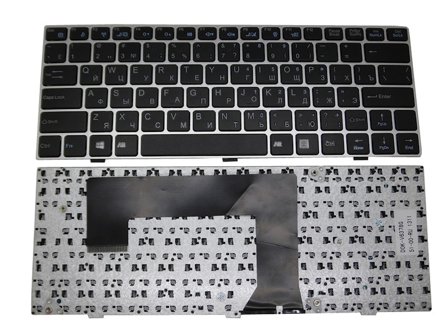 Клавиатура для ноутбука DNS Lengda H116 Series. PN: D0K-V6378G, DOK-V6378G, 51-00-RU