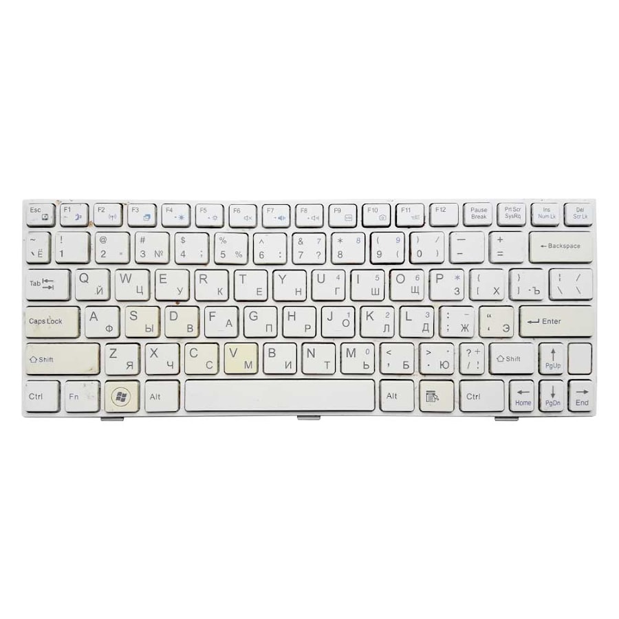 Клавиатура для ноутбука DNS Lengda P116K Series. Белая. PN: D0K-V6126K, 88-00-RU
