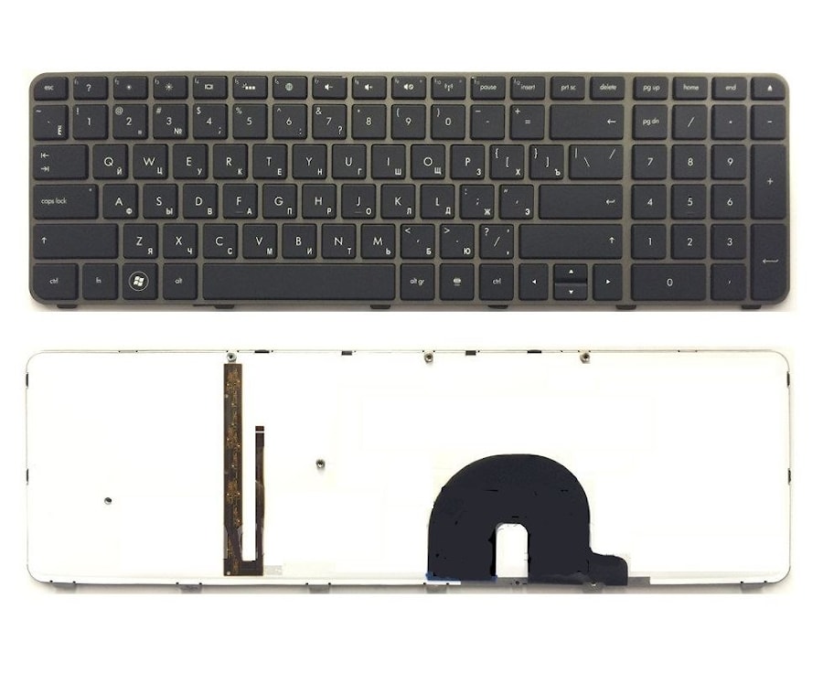 Клавиатура для ноутбука HP Envy 17-1000, 17-2000 Series. PN: SP8, NSK-HS1BQ 0R AESP8700010, NSK-HS1BQ, 9Z.N4DBQ.10R