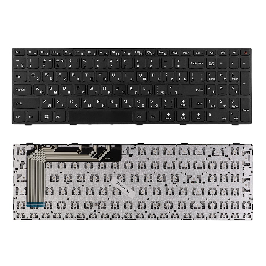 Клавиатура для ноутбука Lenovo IdeaPad 110-15ISK Series. PN: 5N20l25910, PK1311W1A05, PK131NT1A05