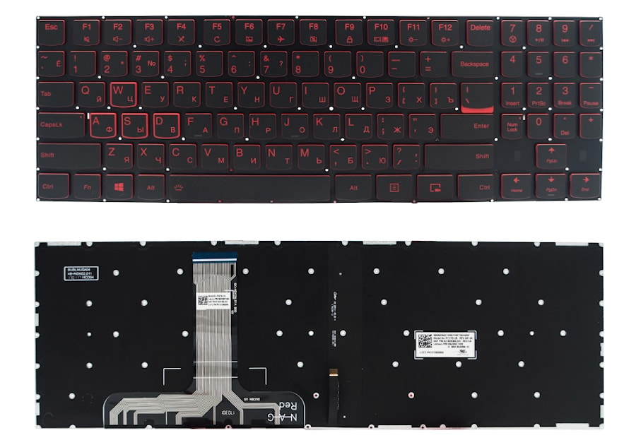 Клавиатура для ноутбука Lenovo IdeaPad Y520-15IKB, Y720-15 Series. С подсветкой.